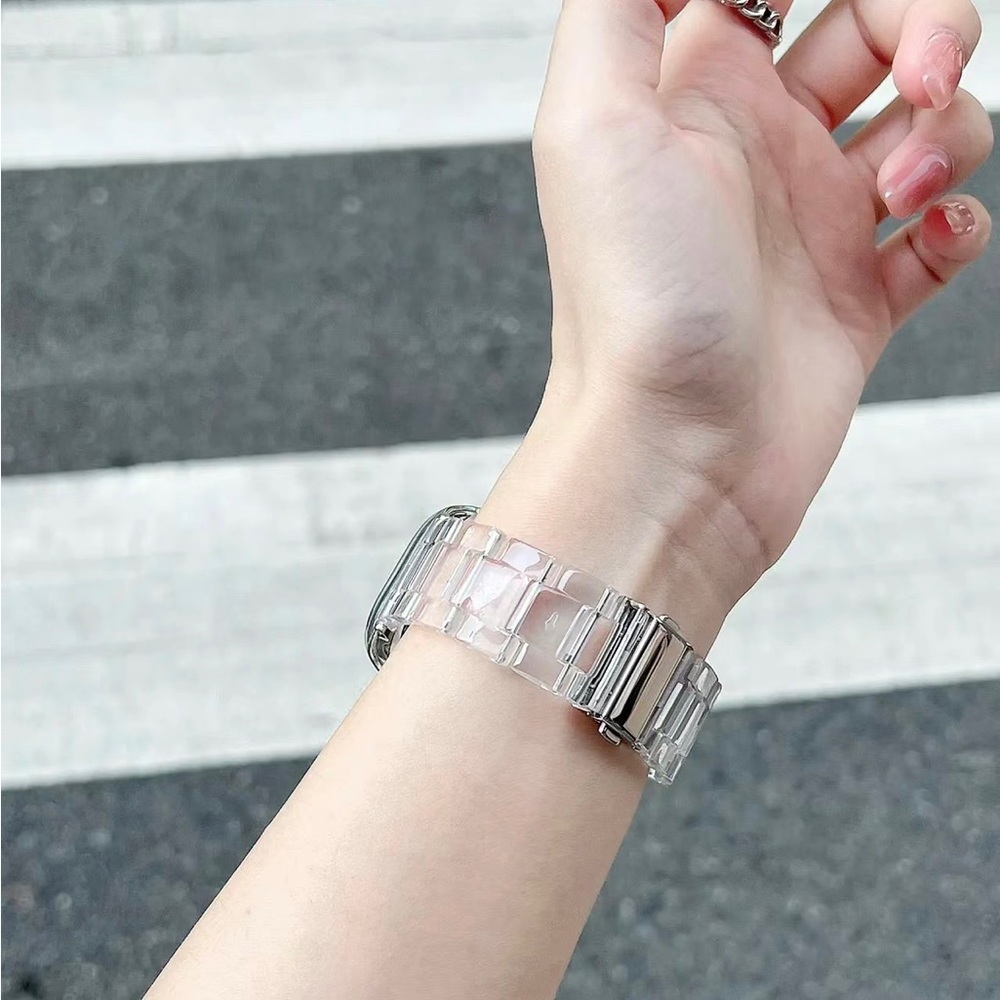 NEW Resin Transparent Strap Band for Apple Watch - Picture 5 of 5